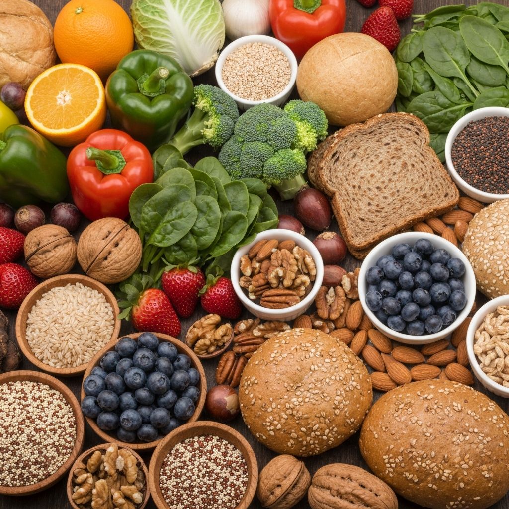 Healthy nutritious foods
